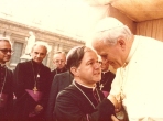 Dom Manoel com Papa Joao Paulo II